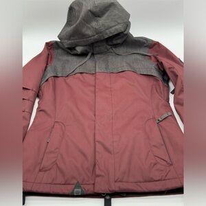 686 Women Parklan Mystique Insulated Jacket M Black Ruby Colorblock L6W309-BRB